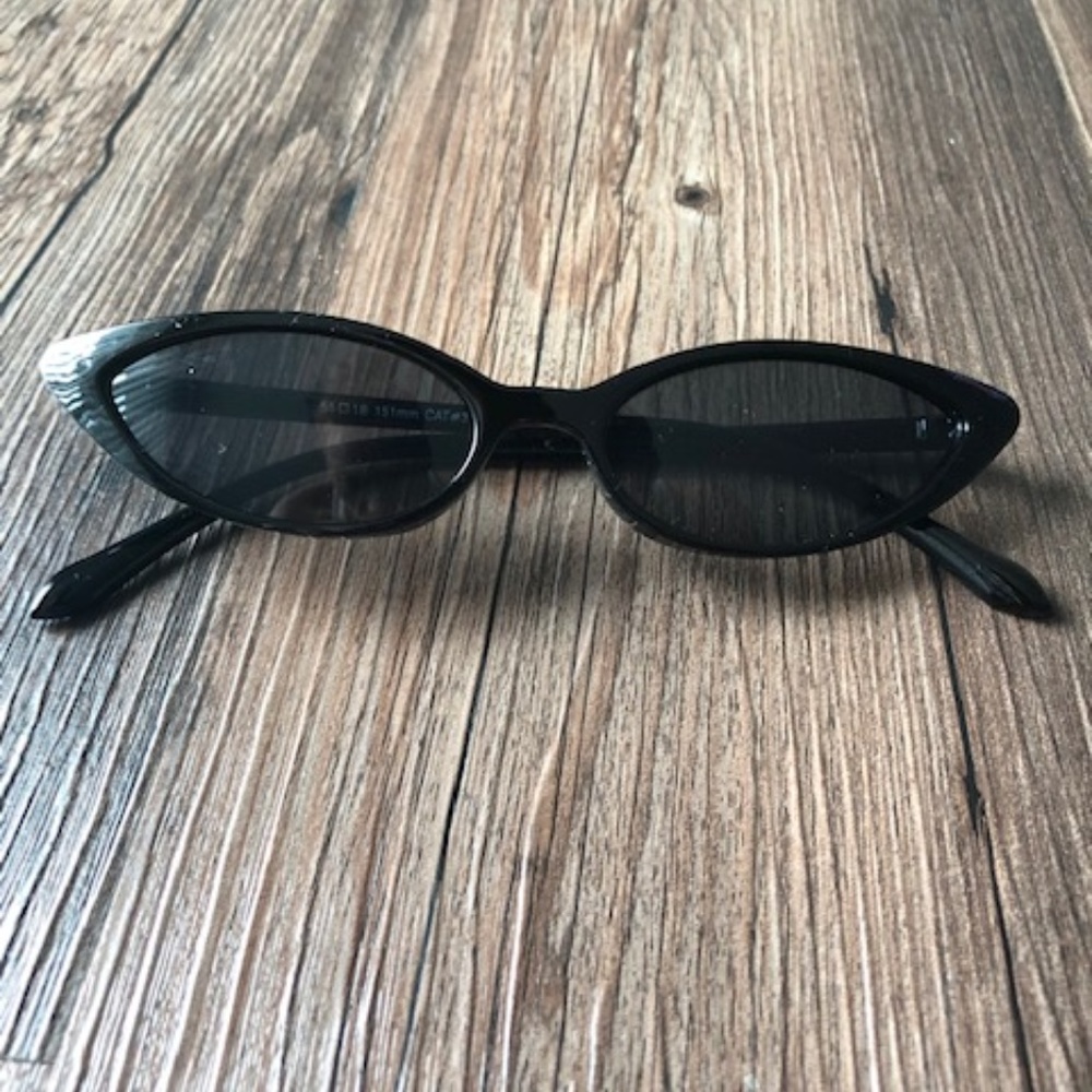 Black cat eye sunglasses